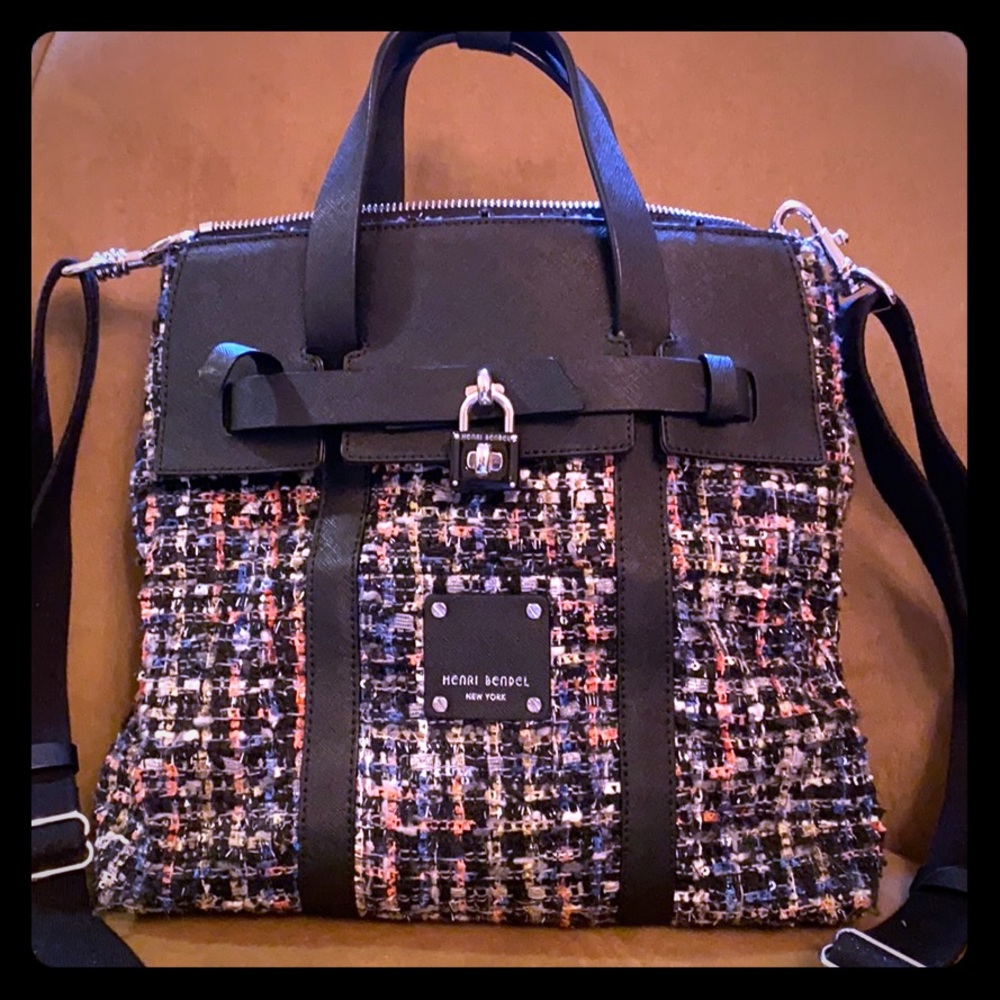 Tweed jet setter backpack Henri bendel